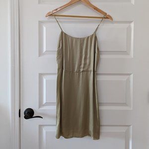 Aritzia Wilfred Isabelle Dress—Size 4 | Olive Beige NWOT